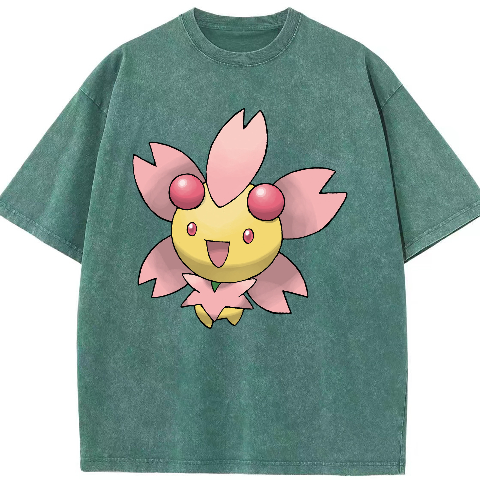 （画像用） ポケットモンスター Pokémon 綿100% ヴィンテージ風 半袖Tシャツ（フロントプリント）
